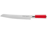 Brotmesser F. Dick "Red Spirit", Rot (Edelstahlfarben, Rot), KlingenläNge 26Cm, X50 Crmov15 Klingenstahl, Kochmesser, Brotmesser, 26 Cm, Wellenschliff