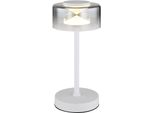 Globo Lighting Tischleuchte "Belinda", Weiß, Ø 15Cm H: 32,5Cm, 1 Stk., Leuchten, Tischlampe Nachttischlampe Deko-Tischleuchte Schlafzimmer, Tischleuchte