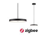 Paulmann LED Pendelleuchte "Hildor Smart Home Zigbee 20W 300 Mm Schwarz 230V Metall/Kunststoff", Schwarz, 1, Ø 31Cm H: 135Cm, Leuchten, Dimmbar, LED Pendelleuchte