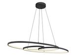 Globo Lighting LED Pendelleuchte "Spira", Schwarz, H: 120Cm, Leuchten, HäNgelampe/HäNgeleuchte/Wohnzimmer/Esstisch/Elegant, LED Pendelleuchte
