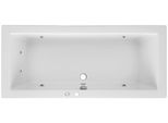 Whirlpool-Badewanne Ottofond "Cubic", Weiß, B:75Cm H:62,5Cm L:170Cm T:75Cm, SanitäRacryl, Badewannen, Typ 1, Chrom