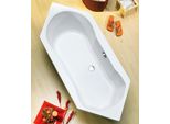 Eckwanne Ottofond "Ravenna", Weiß, B:80Cm H:58Cm L:190Cm T:80Cm, SanitäRacryl, Badewannen, Mit WannenträGer