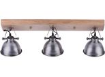 Just Light Deckenleuchte "Samia", Grau (Stahlgrau), 3, H: 25Cm, 1 Stk., Leuchten, Deckenlampe, Deckenspot Deckenstrahler