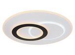 Globo Lighting LED Deckenleuchte "Jacques", Weiß, 1 Stk., Leuchten, Deckenlampe/Rund/Wohnzimmer/Schlafzimmer/Modern, LED Deckenleuchte