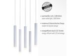 Just Light Pendelleuchte "Bruno", Grau (Aluminiumfarben), 10, H: 120Cm, 1 Stk., Leuchten, Led, Pendelleuchte