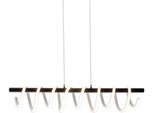 Näve LED Pendelleuchte "Belleza", Schwarz (Schwarz, Weiß), H: 150Cm, 1 Stk., Leuchten, 3 Stufen Dimmbar üBer Wandschalter, Schwarz/Weiß, Effizienzklasse: F, LED Pendelleuchte