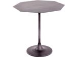 Beistelltisch Haku "Sofatisch, Wohnzimmertisch", Schwarz (Schwarz, Schwarz, Schwarz), B:45Cm H:47Cm T:45Cm, Tische, Beistelltisch, Achteckig - Aus Metall Schwarz B/T/H 45/45/47 Cm