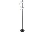 Näve LED Stehlampe "Belleza", Schwarz (Schwarz, Weiß), Ø 21Cm H: 140Cm, 1 Stk., Leuchten, In 3 Stufen Dimmbar üBer Touch-Schalter, Effizienzklasse: E, Schwarz, LED Stehlampe