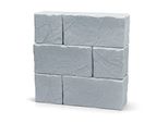 Regenwassertank Arves "Stone Block", Grau (Kaltes Grau), B:114Cm H:116Cm T:38Cm, Polyethylen, Regentonnen