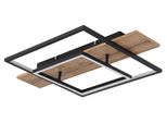 Globo Lighting LED Deckenleuchte "Vanni", Schwarz (Schwarz Matt), 1 Stk., Leuchten, Deckenlampe, Unterschiedliche Quadrate, 3 Helligkeitsstufen, LED Deckenleuchte