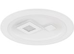Globo Lighting LED Deckenleuchte "Valeria", Weiß, 1 Stk., Leuchten, Deckenlampe, Designleuchte, Wohnzimmer, Schlafzimmer, Rund, LED Deckenleuchte