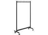 GarderobenstäNder Haku "Garderobe, GarderobenstäNder, KleiderstäNder Auf Rollen, Kleiderwagen", Schwarz, B:103Cm H:174Cm T:39Cm, Aluminium, Metall, GarderobenstäNder, Rechteckig - Aus Metall Schwarz - B/T/H 103/39/174 Cm