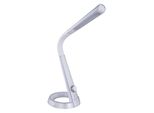 Globo Lighting LED Schreibtischlampe "Mitti", Silber (Silberfarben), 1 Stk., Leuchten, Farbwechsel Rot-GrüN-Blau, Tischleuchte, BüRoleuchte, LED Schreibtischlampe
