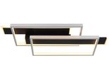 Globo Lighting LED Deckenleuchte "Finnley", Schwarz (Schwarz Matt), 1 Stk., Leuchten, Deckenlampe, Modern, Designlampe, Wohnzimmer, Schlafzimmer, LED Deckenleuchte