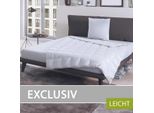 Bettwaren-Shop Daunendecke Exclusiv leicht, Füllung: 100% Daunen 140x220 cm