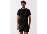 Schwarzes Slim Fit T-Shirt