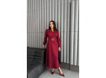 GüRtel-A-Linien-Midikleid