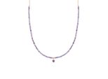 Halskette Luxenter, Athat Aus Metalllegierung Und Amethystzirkonia Mit 18K Vergoldetem Finish