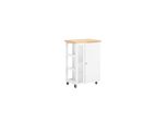 sobuy KüChenwagen Mit 1 TüR Weiß 60X40X90Cm Funktional