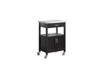 sobuy KüChenwagen Mit 1 Schublade Schwarz 60X44,5X91Cm Funktional