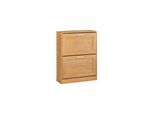 sobuy Schuhschrank Mit 2 TüRen Holzfarbe 59,5X23X79,5Cm Funktional