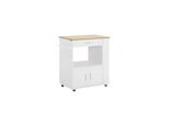 sobuy KüChenwagen Mit 1 Schublade Weiß 75X46X88Cm Funktional