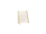 sobuy Kinderregal Mit 4 FäChern Holzfarbe 63X28X76Cm Funktional
