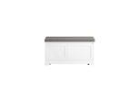 sobuy Schuhbank Mit 2 TüRen Weiß 90X35X48Cm Modern