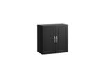 sobuy HäNgeschrank Mit 2 TüRen Schwarz 60X30X60Cm Modern