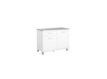 sobuy KüCheninsel 1 Drawer Weiß 120X56X90,5Cm Funktional