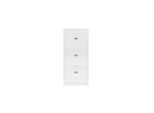 sobuy Schuhschrank Mit 3 TüRen Weiß 53,01X24X116,99Cm Modern