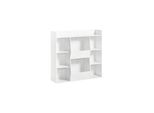 sobuy Kinderregal Mit 8 FäChern Weiß 105,8X33,5X104Cm Modern
