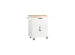 sobuy KüChenwagen Mit 1 Schublade Holzfarbe 74X45,6X91Cm Modern
