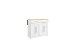 sobuy KüCheninsel Mit 2 Schubladen Weiß 107X44X91Cm Nordisch