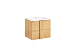 sobuy Waschbeckenunterschrank Mit 2 Schubladen Holzfarbe 61X46X60,5Cm Modern