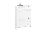 sobuy Schuhschrank Mit 1 Schublade Weiß Modern