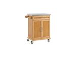 sobuy KüChenwagen Mit 1 Schublade Holzfarbe 75X45,7X91Cm Modern