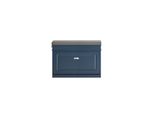 sobuy Schuhbank Mit 1 TüR Blau 75X24X51Cm Funktional