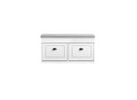 sobuy Schuhbank Mit 1 Schublade Weiß 104,5X23,8X54Cm Funktional
