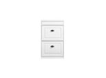 sobuy Schuhschrank Mit 1 Schublade Weiß 53,5X23,8X85Cm Modern