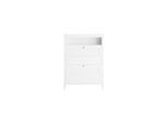 sobuy Schuhschrank Mit 2 TüRen Weiß 80X25X108Cm Modern