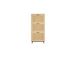sobuy Schuhschrank Mit 3 TüRen Holzfarbe 60X23,8X127Cm Modern
