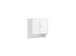 sobuy HäNgeschrank Mit 2 TüRen Weiß 60X30X60Cm Funktional