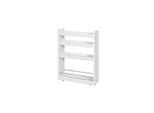 sobuy KüChenwagen Mit 4 Shelves Weiß 60X18X81,5Cm Funktional