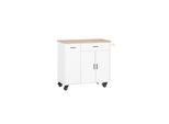 sobuy KüChenwagen Mit 1 Schublade Weiß 95X46X92Cm Modern