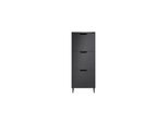 sobuy Schuhschrank Mit 4 TüRen Schwarz Modern
