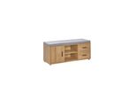sobuy Schuhbank Mit 2 Schubladen Holzfarbe 110X35X45Cm Funktional