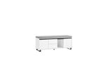 sobuy Schuhbank Mit 2 Schubladen Weiß 110X35X42Cm Industriell