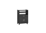 sobuy KüChenwagen Mit 1 Schublade Schwarz 59X40X92Cm Funktional