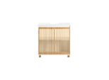 sobuy Waschbeckenunterschrank Mit 2 TüRen Weiß 60X33X60Cm Rustikal